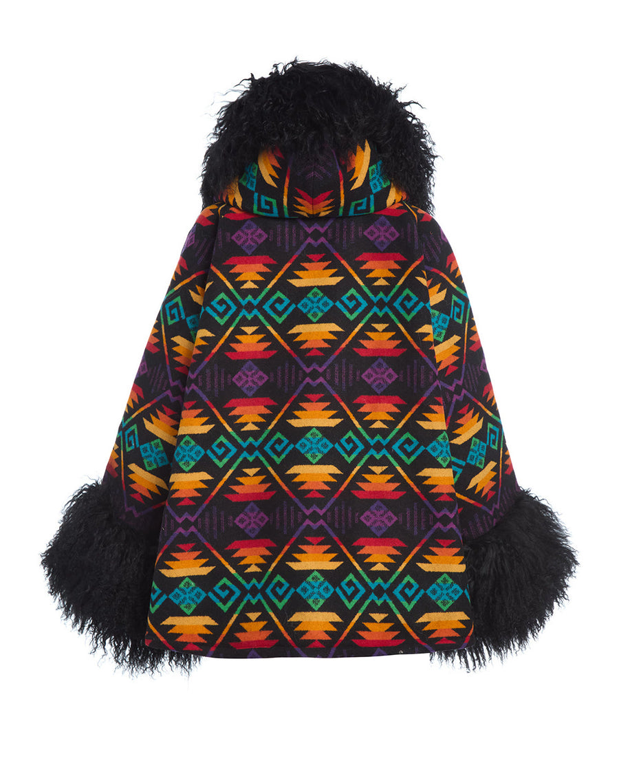 Coyote Butte Shearling Cloak, view 2
