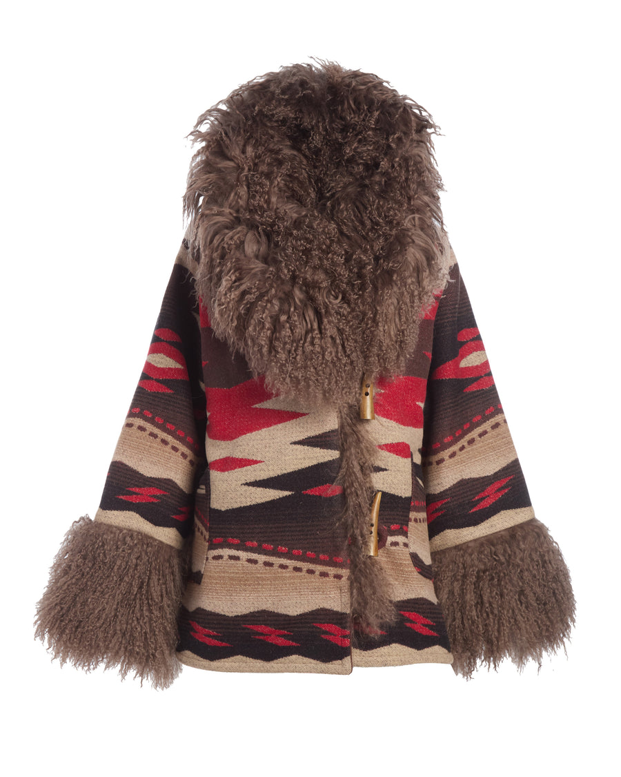 Crown Point Shearling Cloak