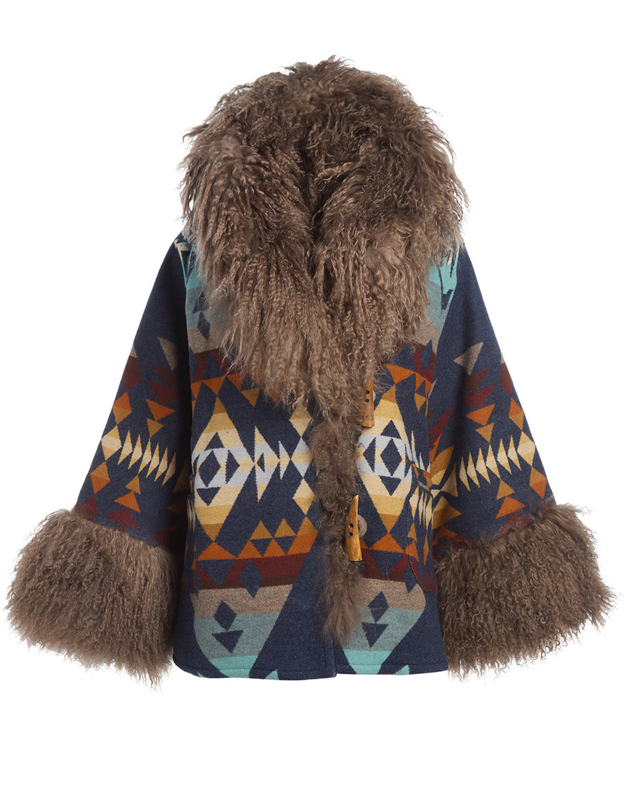 Diamond Peak Shearling Cloak
