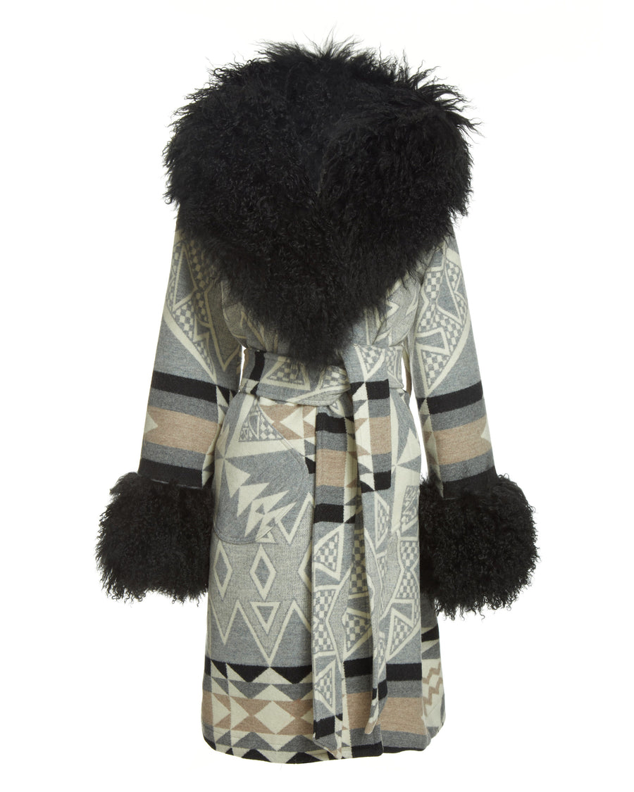 Diamond Ridge Black Smoking Robe