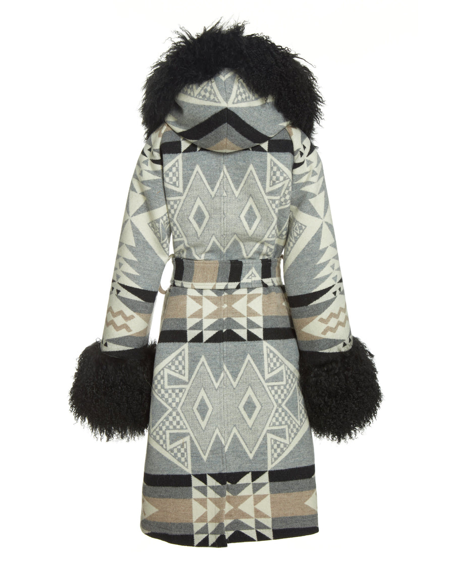 Diamond Ridge Black Smoking Robe, view 2
