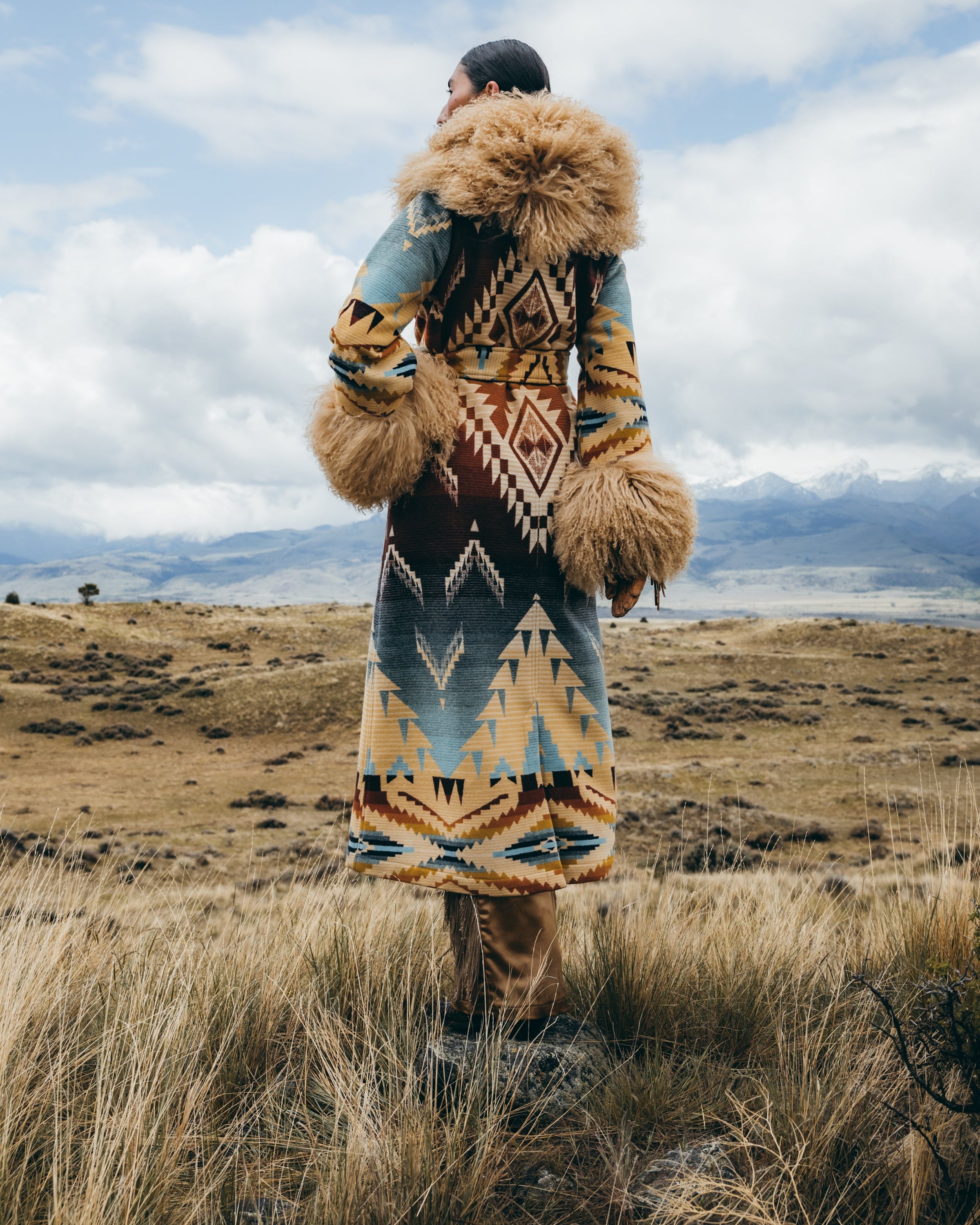 Helena Ridge Shearling Duster