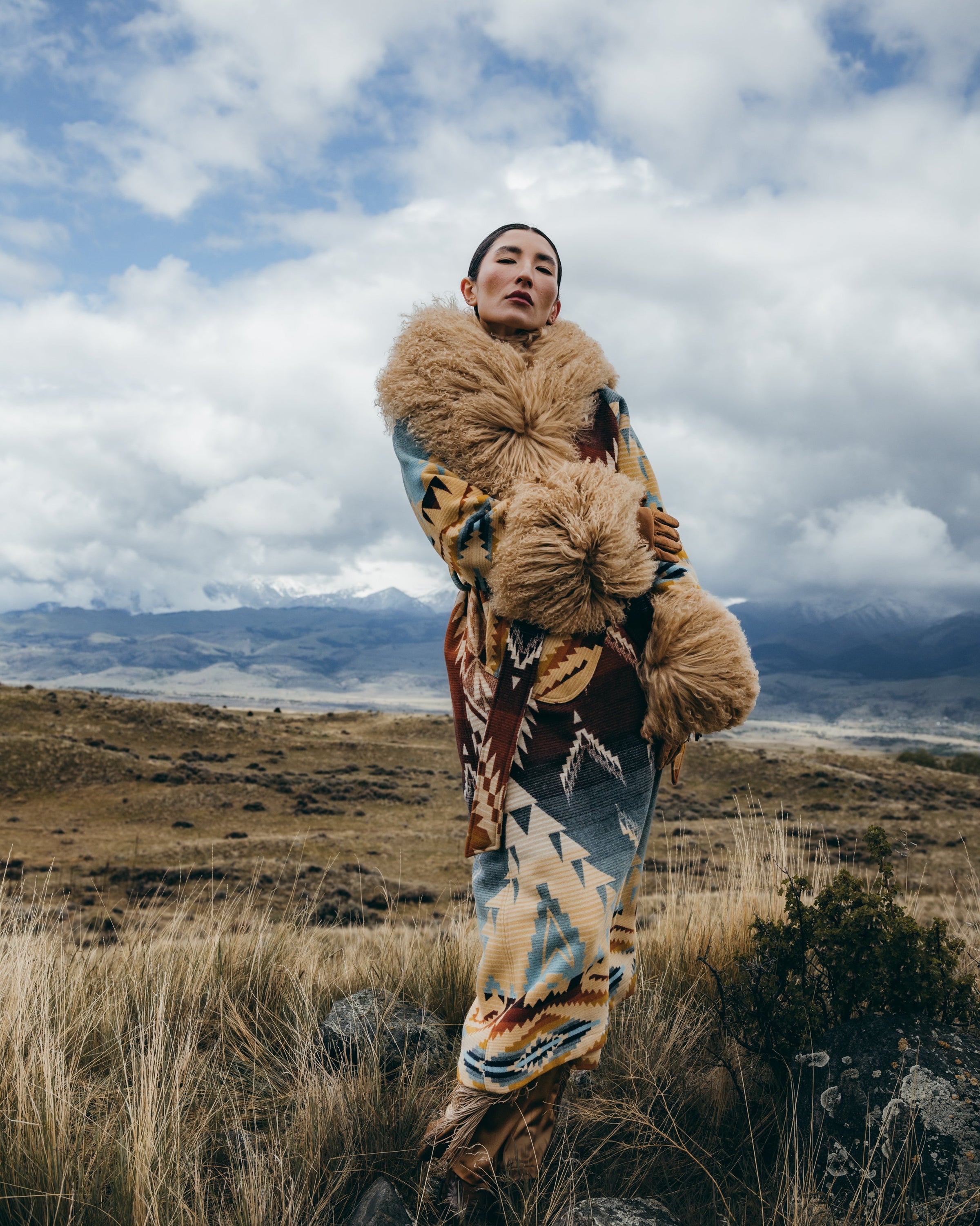 Helena Ridge Shearling Duster