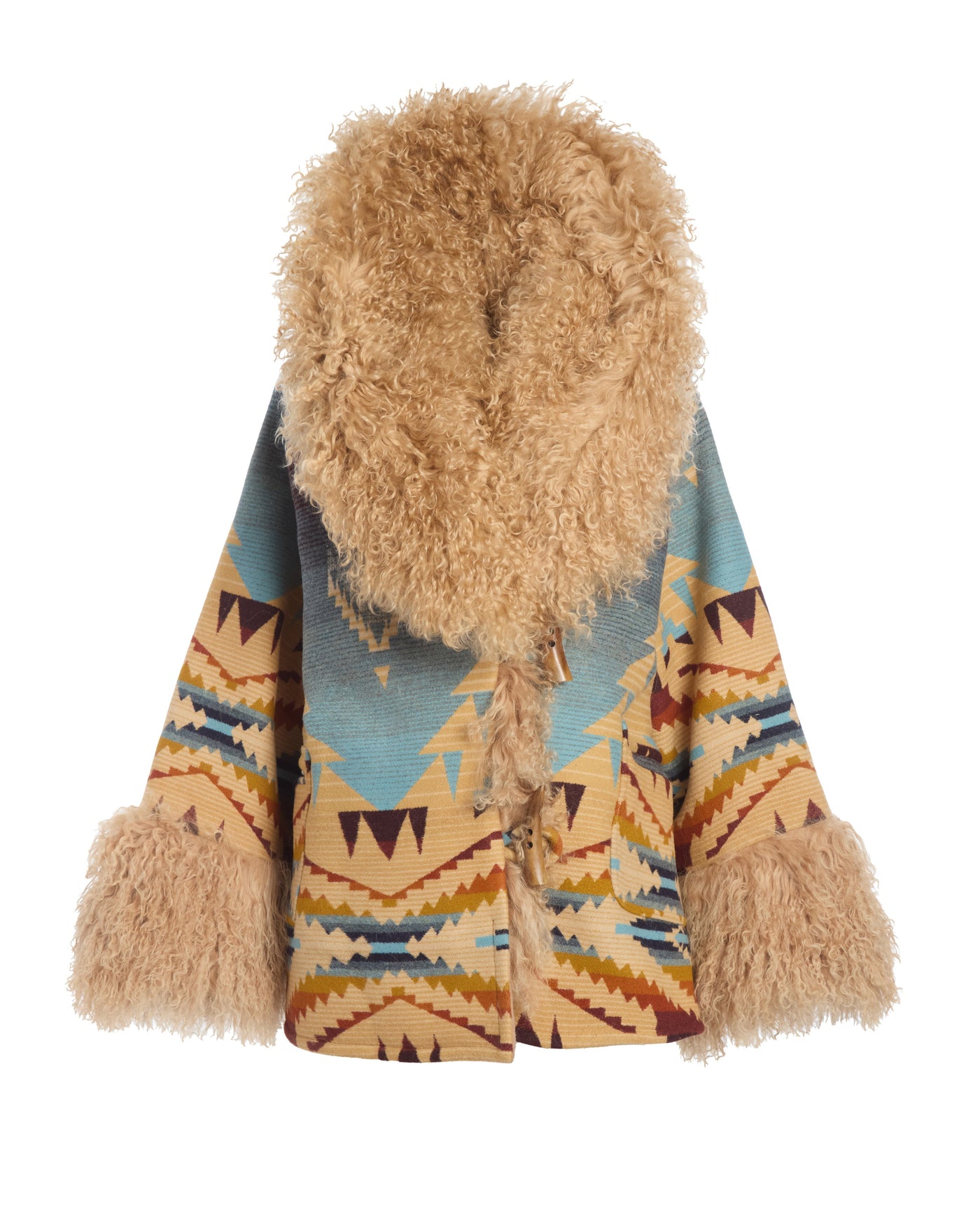 Helena Ridge Shearling Cloak