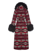 La Paz Scarlet Shearling Duster