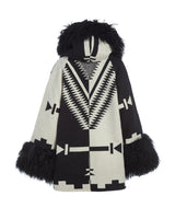 Los Ojos Riddler Shearling Cloak