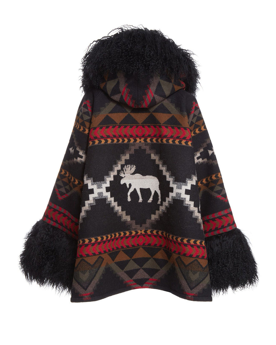 Lost Trail Shearling Cloak, view 2