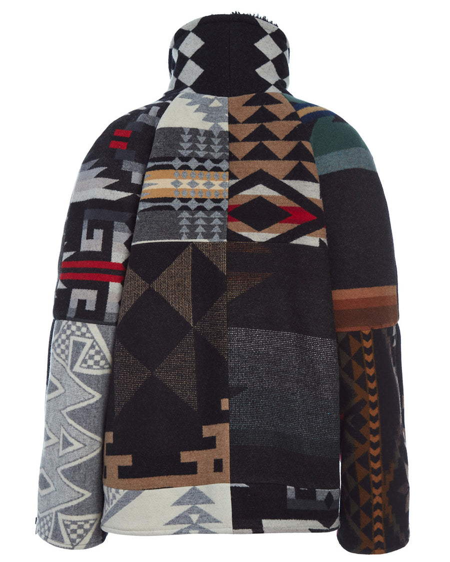Neutral Patchwork Vic Love Bomber, view 2