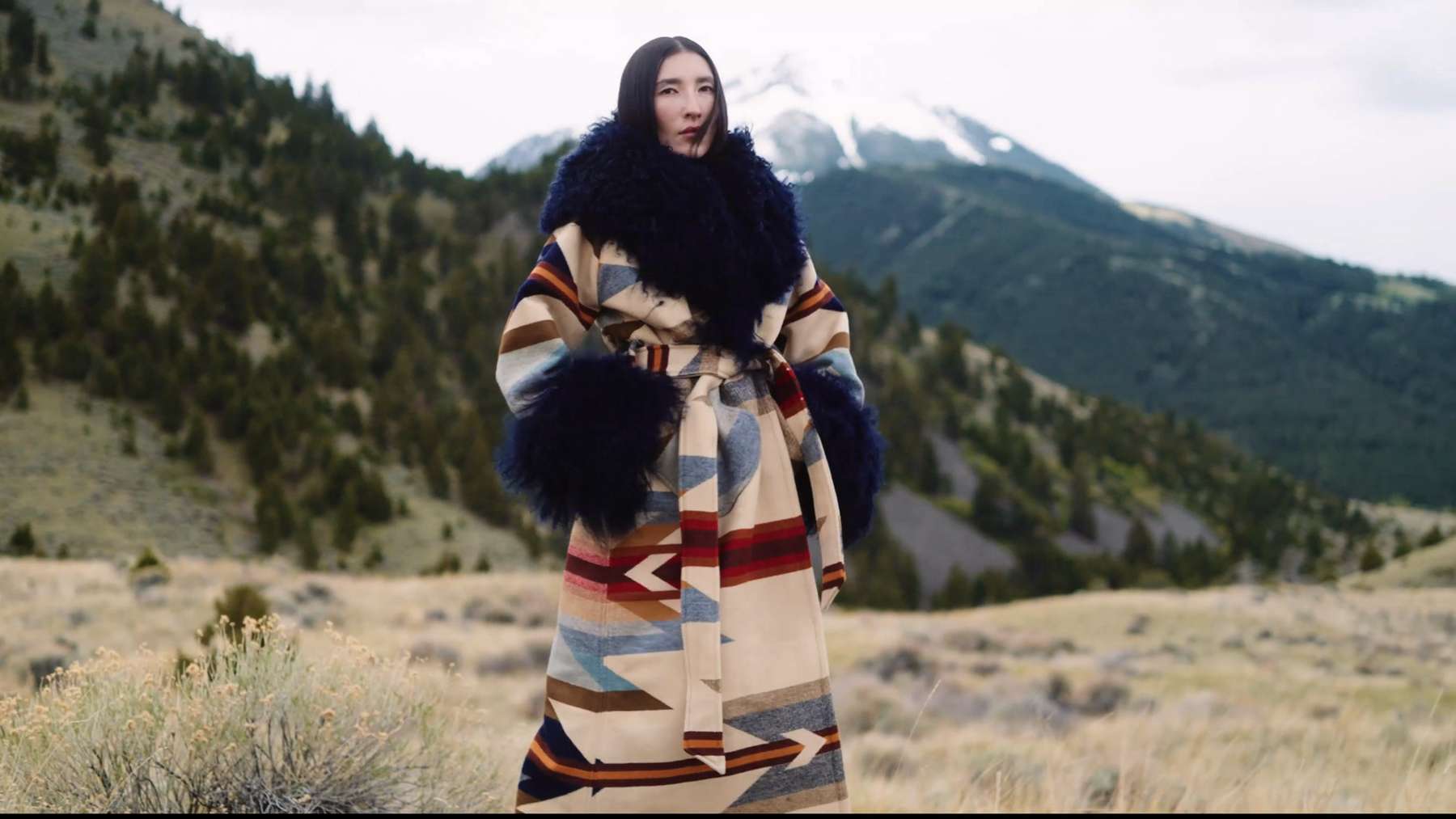 Wyeth Trail Shearling Duster