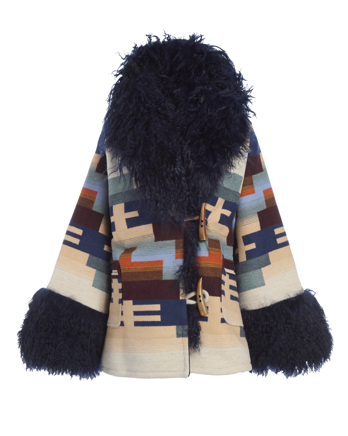 Ship Rock Shearling Cloak