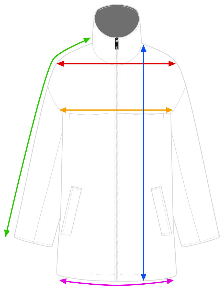 Measurement diagram for the Archer