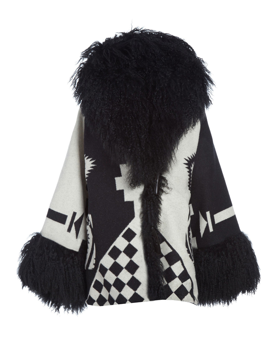 The Riddler Shearling Cloak