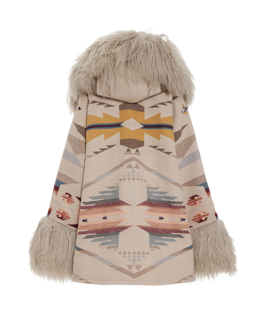 White Sands Shearling Cloak, view 2