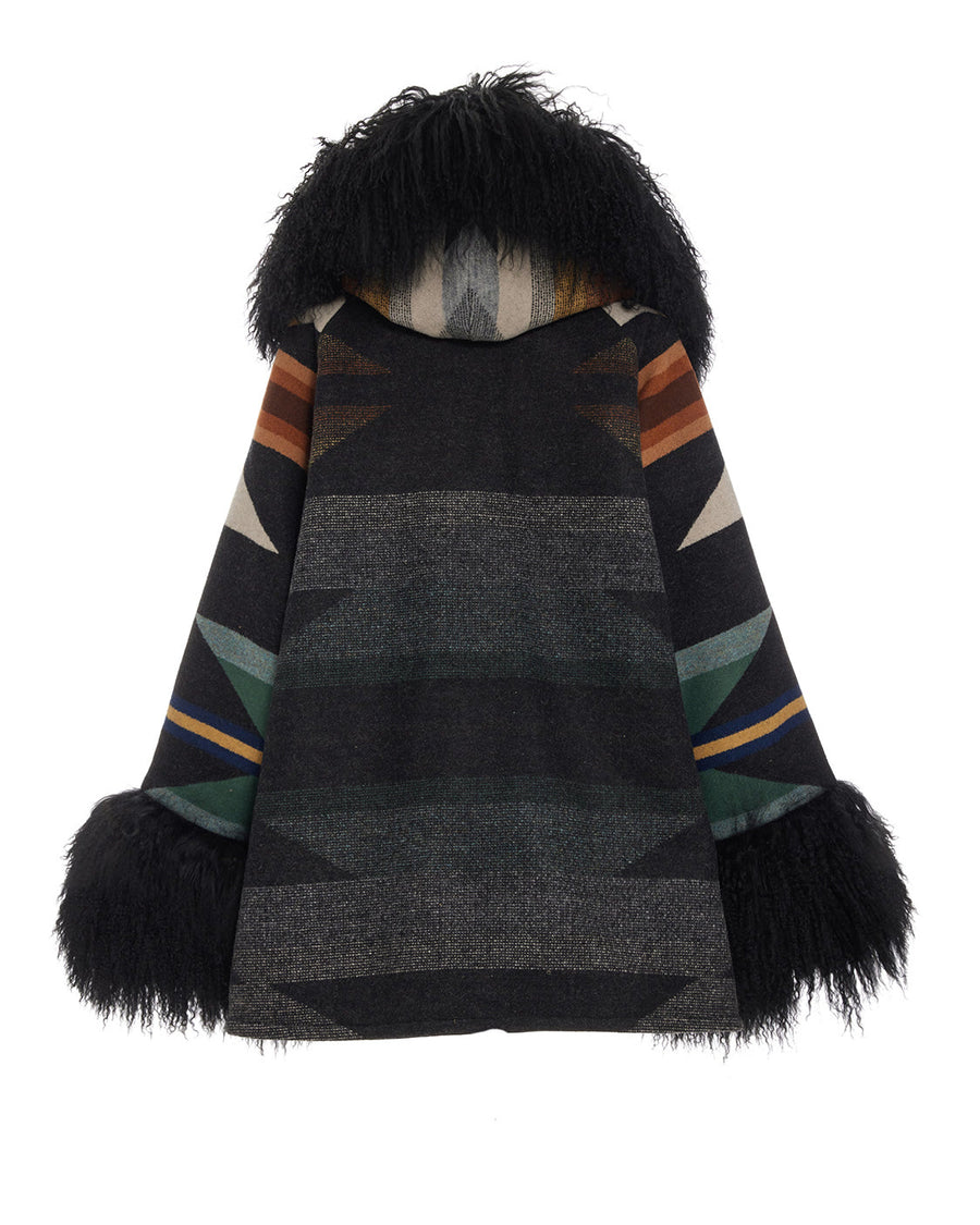 Wyeth Trail Oxford Shearling Cloak, view 2