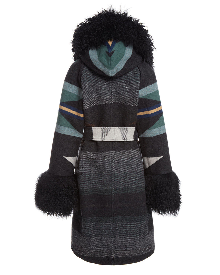 Wyeth Trail Oxford Smoking Robe, view 2