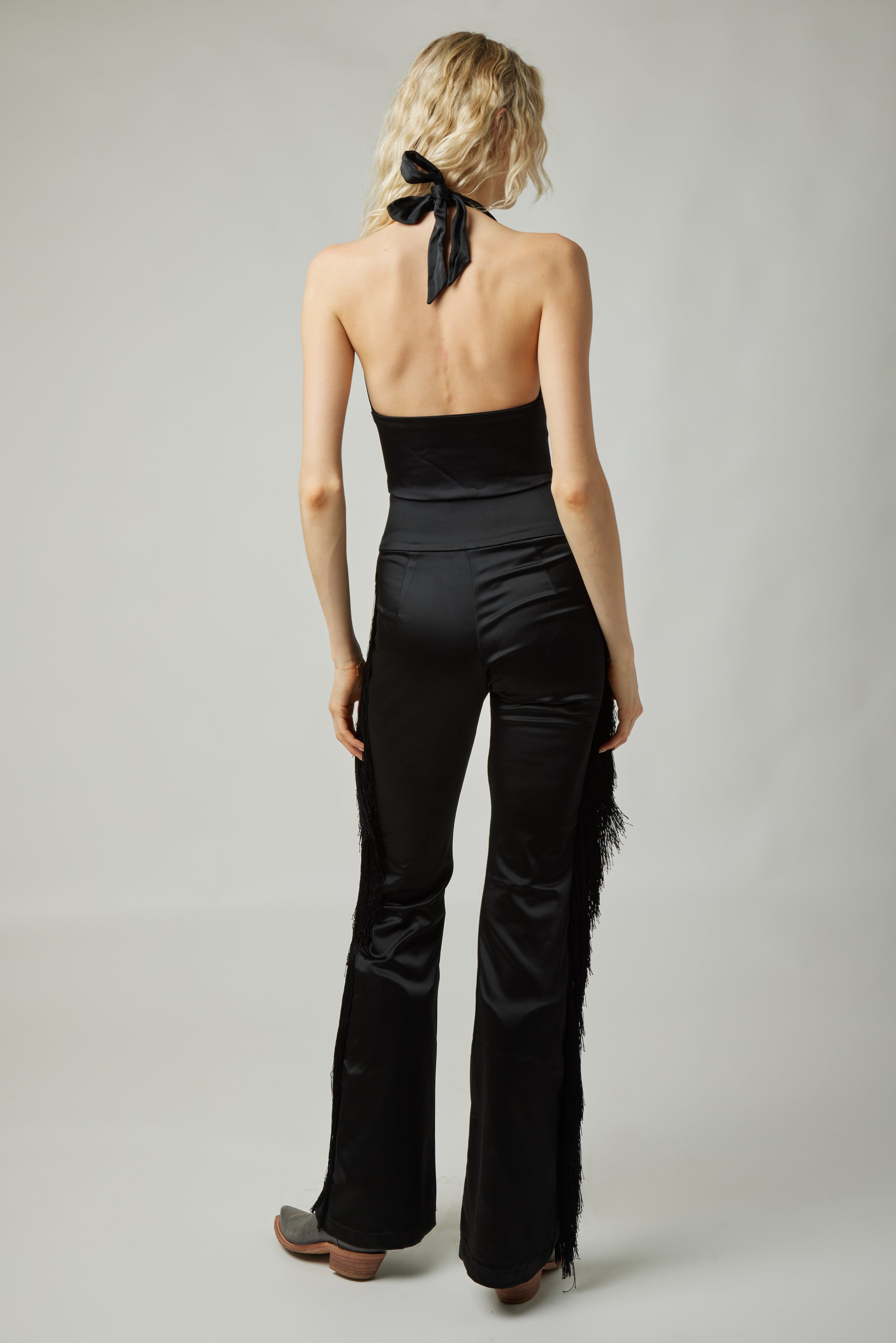Dolly Fringe Pant - Jet Black | Lindsey Thornburg