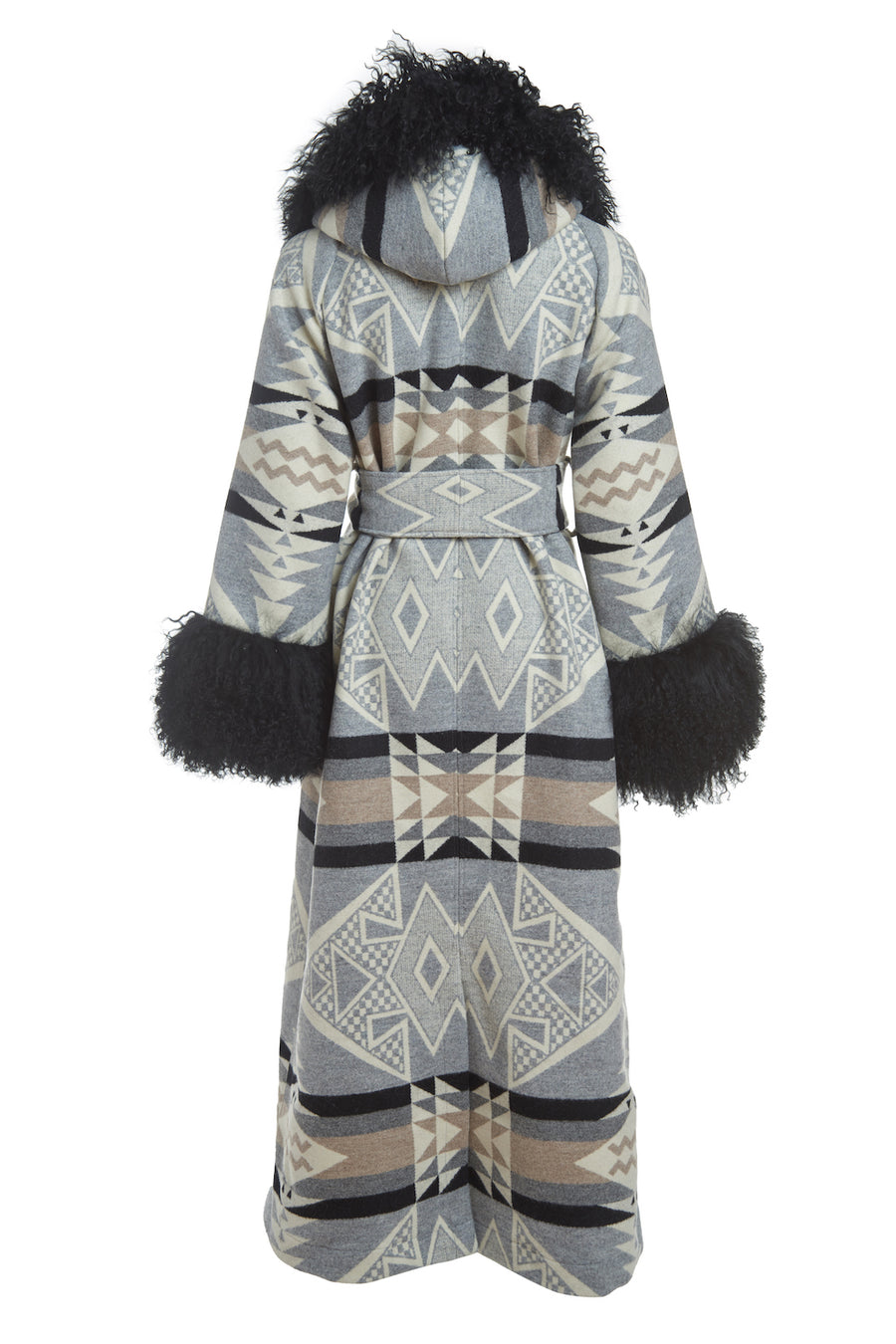 Diamond Ridge Shearling Duster