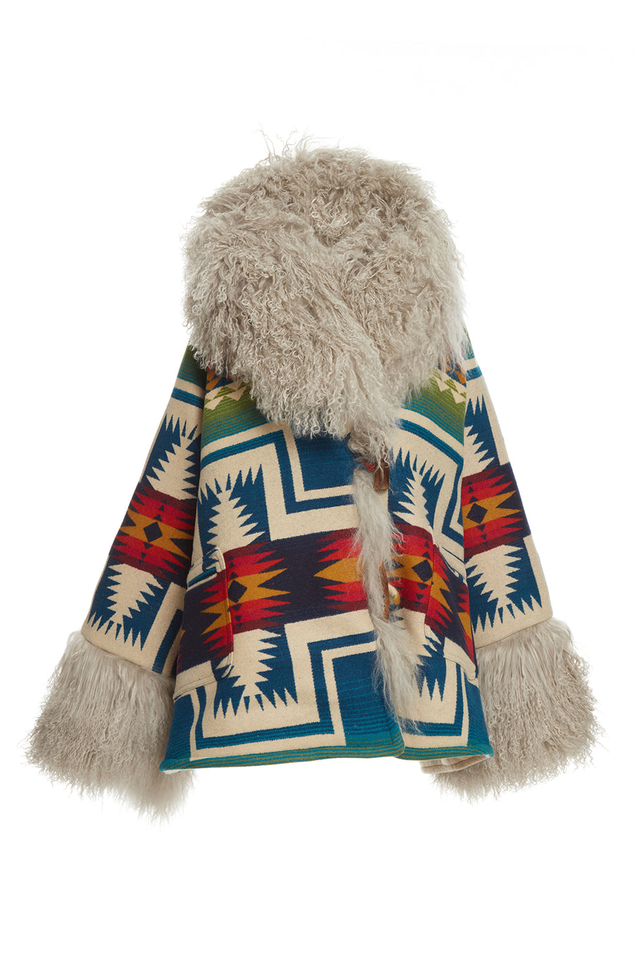 Century Harding Shearling Cloak
