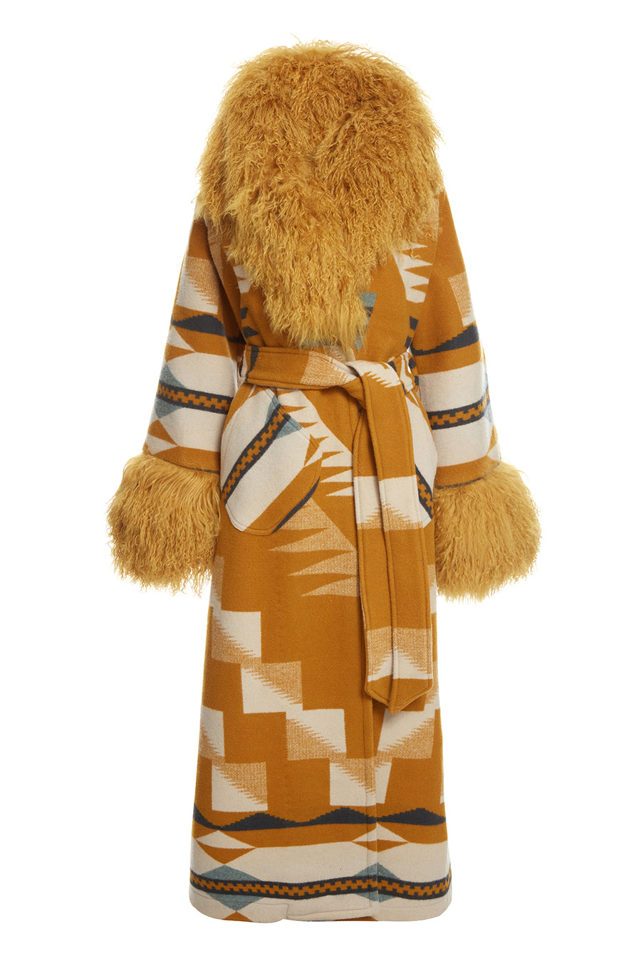 Abiquiu Sky Shearling Duster