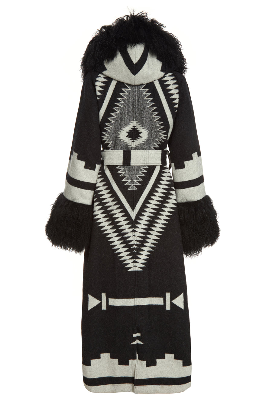 Los Ojos Shearling Duster, view 2