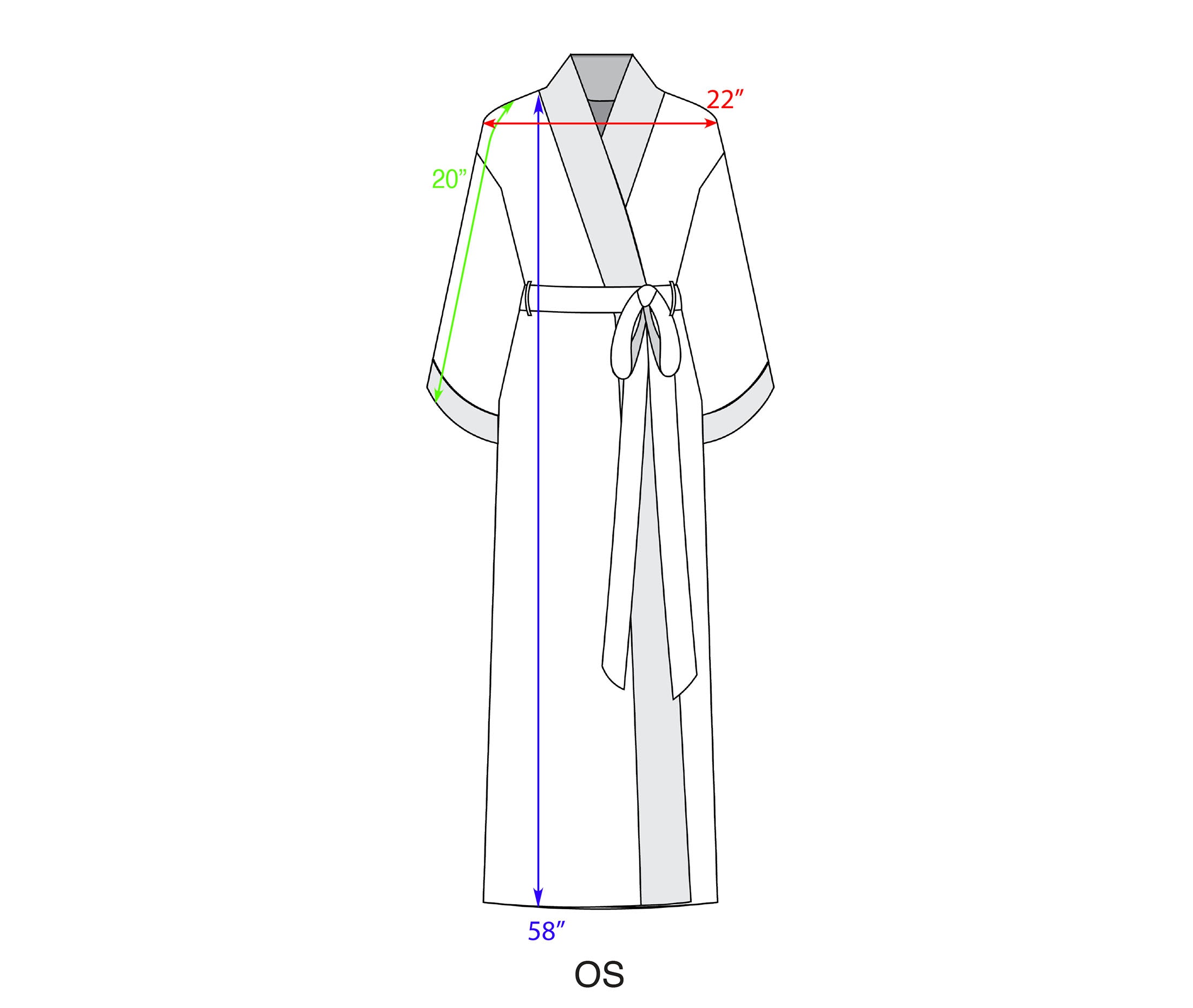 Travelers Robe Size Guide